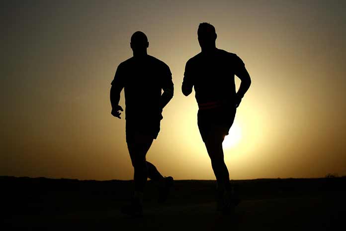 Runners at dawn