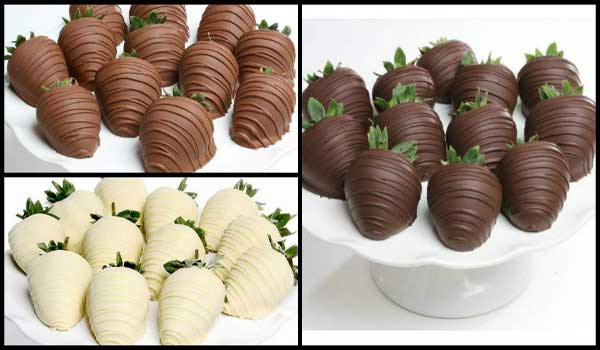 Yummy Dipped Berries in Chocolates