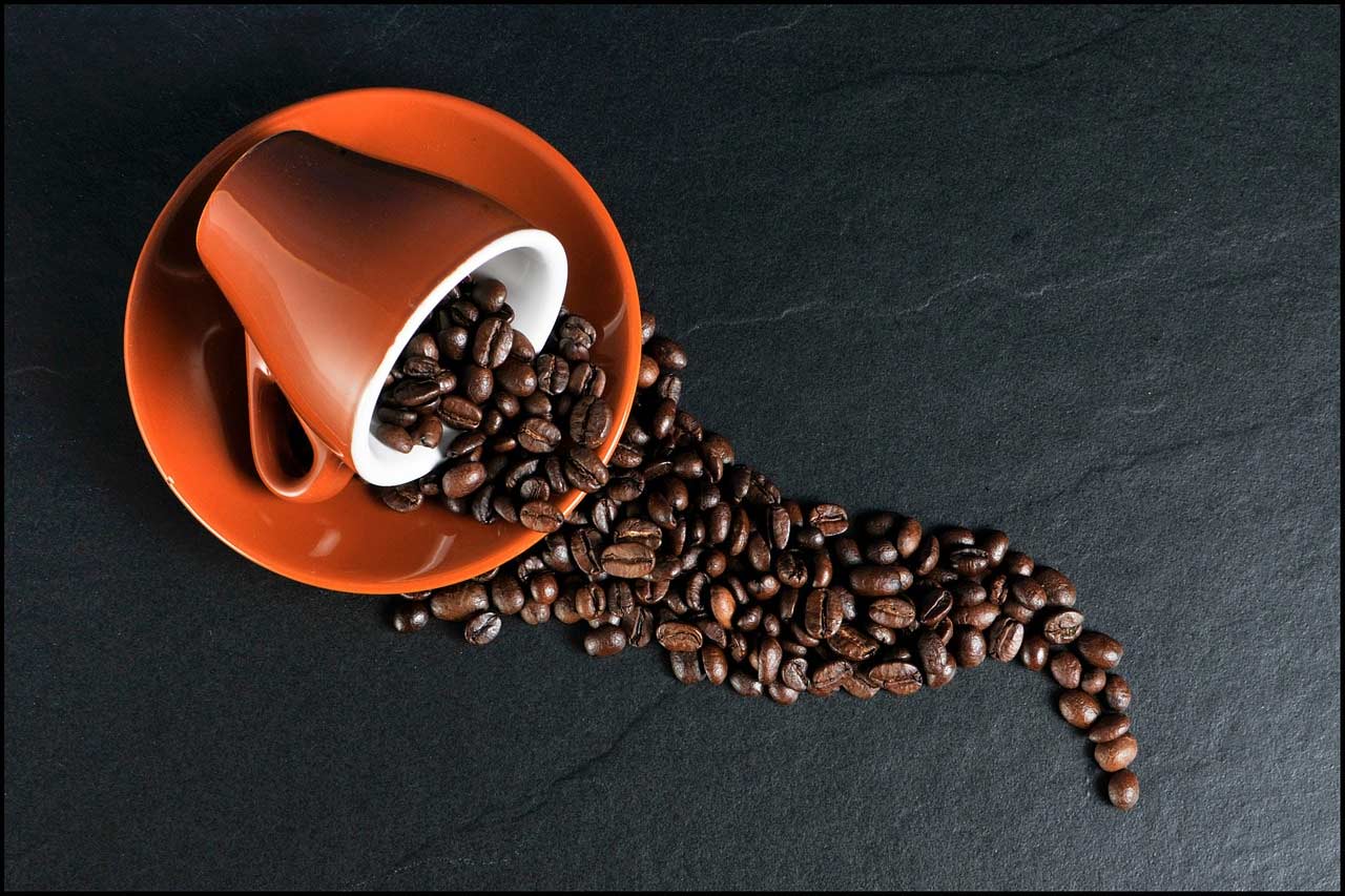 Coffee Mug and Beans