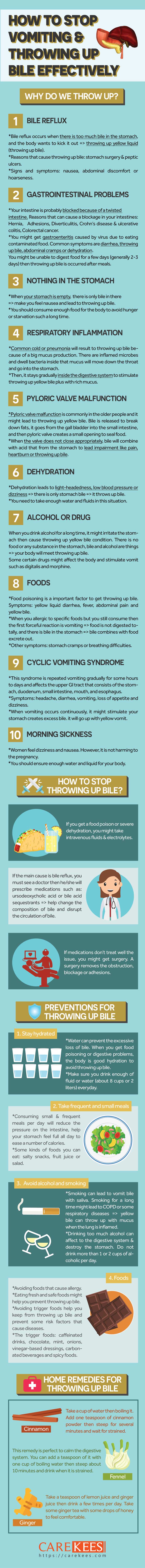 Effective ways to prevent vomiting and throwing up bile effectively