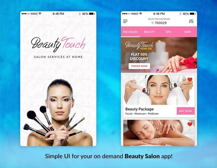 Beauty salon app